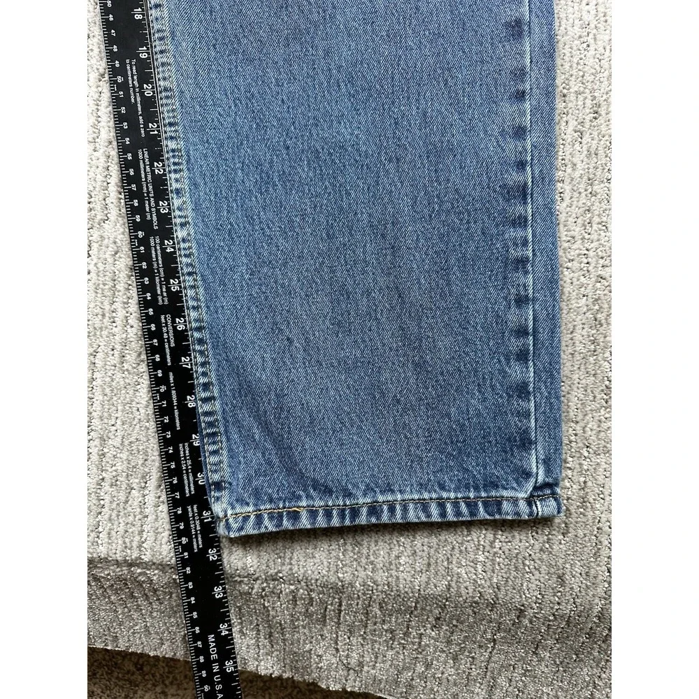 Levis 550 Relaxed Jeans Mens 38x32 Light Wash Blue Denim 100% Cotton